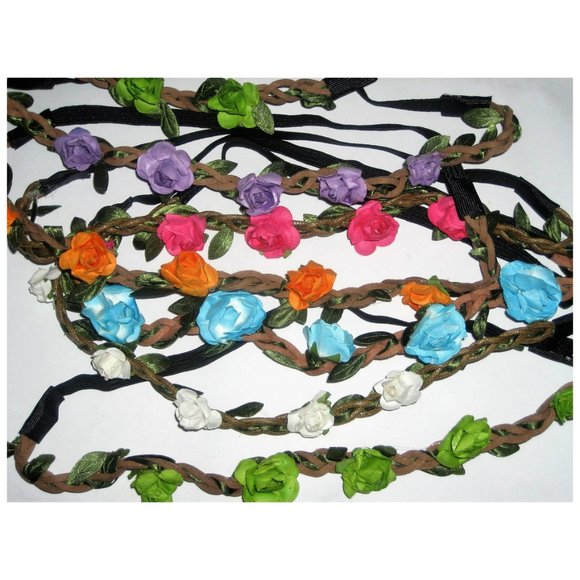 Stretchy Boho Floral Hairbands (choice of one) - Picture 10 of 16